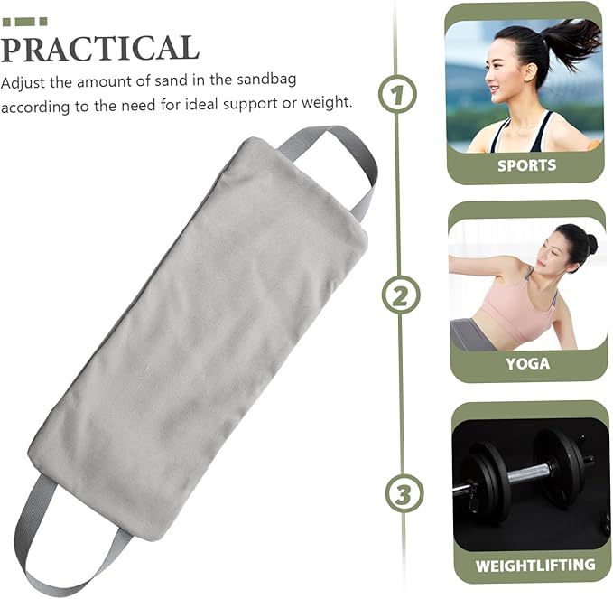 Fitness Sandbag for Full Body Workout Weighted Exercise Bag Handles for Strength Training Yoga and Conditioning for Home Gym and Outdoor Use