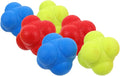 6Pcs Hexagonal Reaction Balls Set 5.5Cm for Hand Eye Coordination Training, Sports Agility Reflex Balls in Red Yellow Blue for and Adults Speed Reflex Exercise