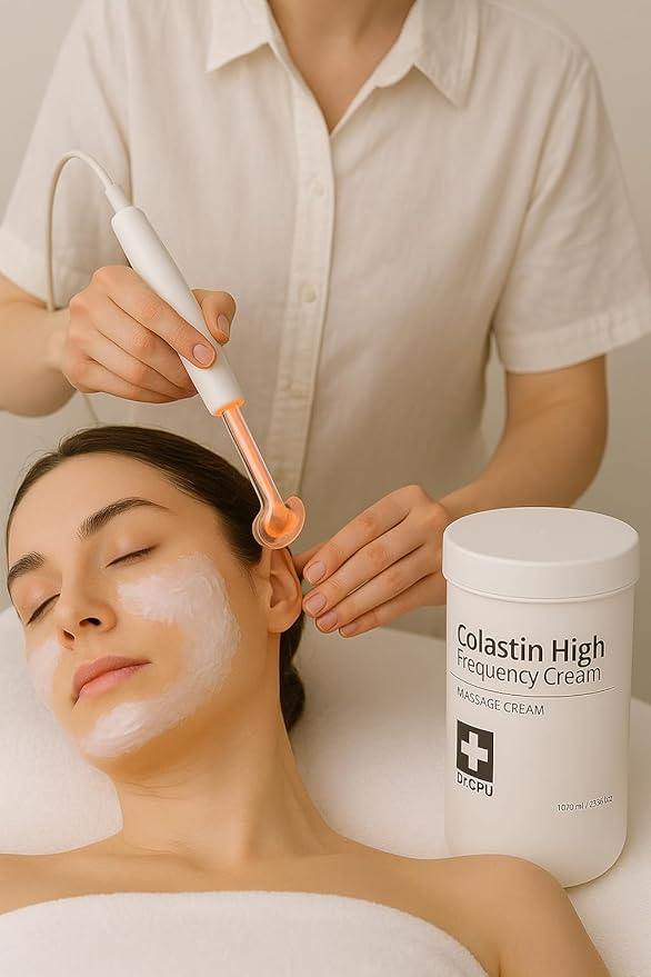 Dr. CPU Collastin High Frequency Cream 1000ml – Professional RF Massage Cream for Face & Body – with Collagen & Elastin – Korean Spa-Grade Skincare