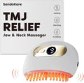 TMJ Relief Products Jaw, TMJ Relief Massager, Vibration and Heating, Ergonomic Multi-Needle Design TMJ Massage Tool, Effective Jaw & Neck Pain, Grinding and Clenching Teeth Relief (White)