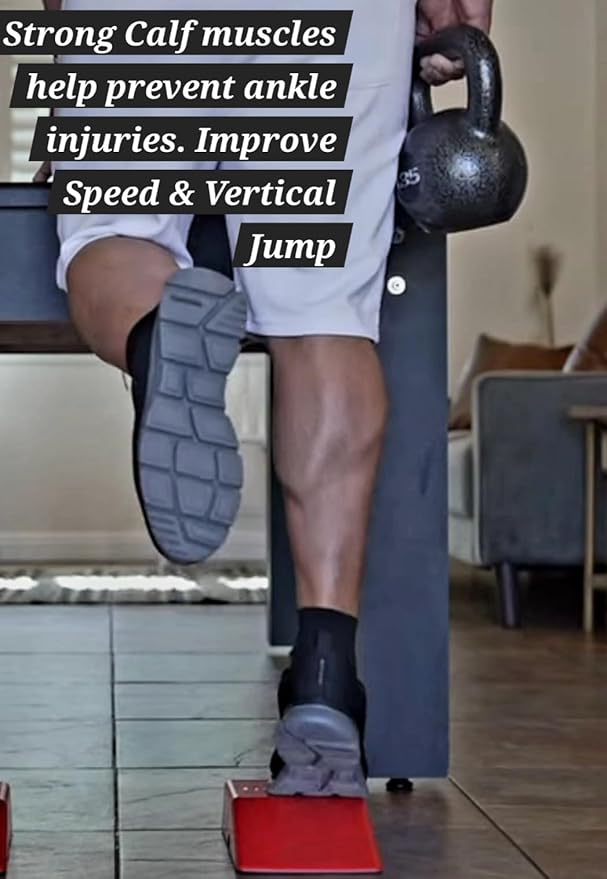 MaxStep Calf and Leg exercise equipment, Lightweight Exercise Stepper, Use with Exercise Bands. MaxStep Pantented exercise tool for Exercising Calves and leg muscles by SylverMax. 10.5x6.5x4.75