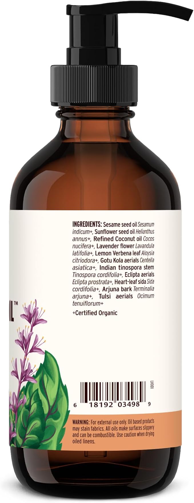 Banyan Botanicals Daily Massage Oil – Organic Ayurvedic Massage Oil – Balancing and Grounding – 8 oz – Non GMO Sustainably Sourced Abhyanga Oil