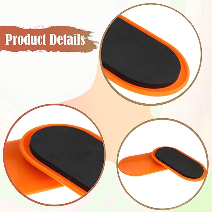 2X Exercise Core Sliders Slide Pads Abdominal Training Full Body Workout Ab Pads Sliding Discs for Pilates Home