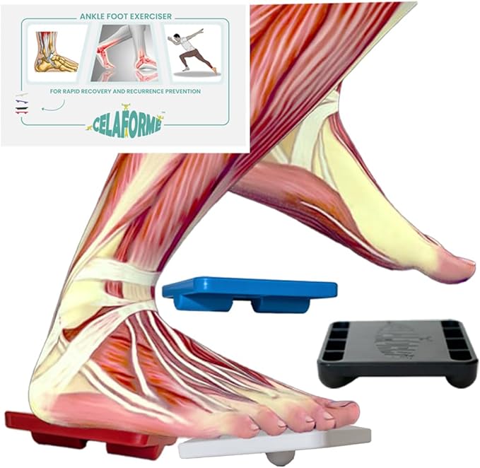 Ankle Foot Exerciser® Ankle Strengthener for ankle sprain relief, Foot Strengthener for plantar fasciitis; Ankle mobility, Posture corrector, Proprioception