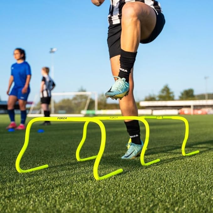 FORZA Multi-Sport Training Equipment Set – Speed Hurdles, Agility Ladder, Garden Soccer Ball, Cones, Ball Pump, Water Bottle & Carry Bag | Durable Training Gear for Soccer, & Agility Drills