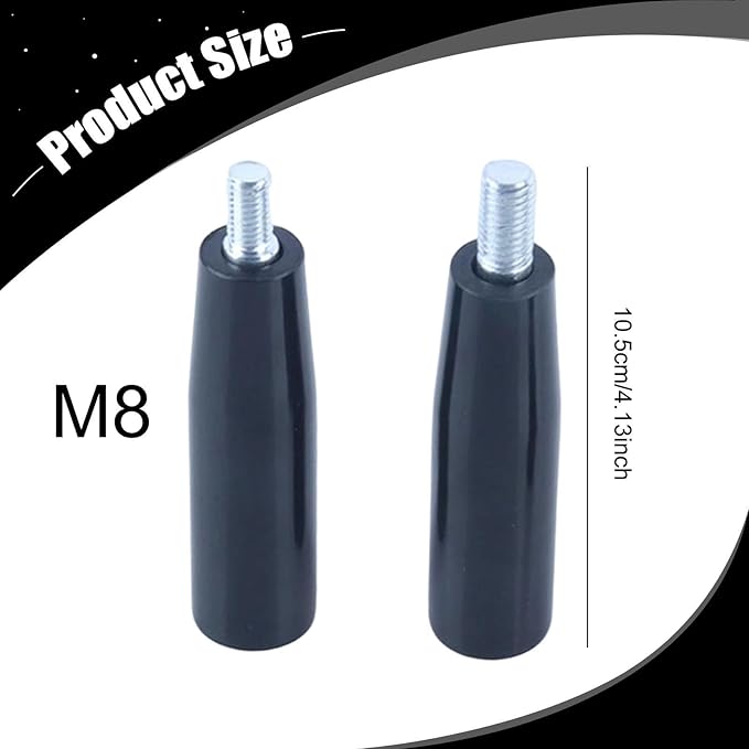 2Pcs Rope Posts M8 Threaded Pilates Reformer Parts Replacement Pull Rope Columns for Exercise