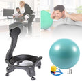 Yoga Ball Chair,Fitness Balance Ball Chair,Balance Ball Chair,Exercise Stability Yoga Ball Chair,for Exercise & Balance (Green)