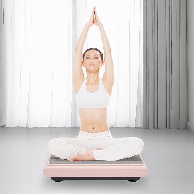 Vibration Plate Exercise Machine, Whole Body Workout Vibration Fitness Platform, Home Workout Equipment, Sport Gym for Weight Loss, Toning Wellness Max User Weight 264.55 lbs