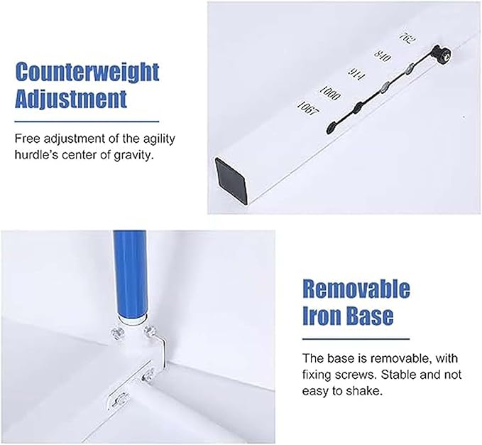 Height Adjustable Track & Field Hurdles, Sport Speed Hurdles Training Equipment for All Ages, Obstacle Courses and Drills Jumping Bar (1pc 76)