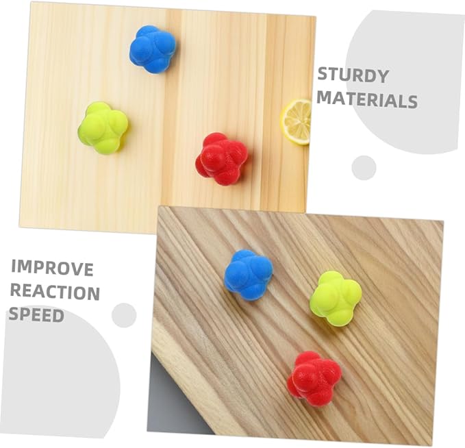 6pcs Reflex Agility Training Balls Enhance Hand-Eye Coordination Reaction Speed for Boys and Girls Adults Sports Fitness Training Toys