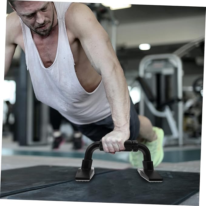 POPETPOP H-Type Push-up Stands Soft Grip Handles Compact Fitness Equipment for Arm Strength Training Suitable for Home Workouts and Chest Muscle Development