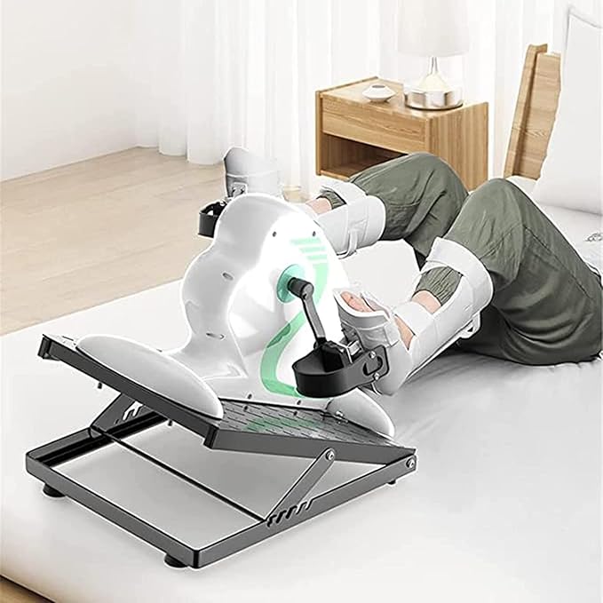 Fitness Electric Pedal Exerciser Bedridden Cycling Rehab Equipment Elderly Bicycle Exerciser Suitable for Home Bed Wheelchair Fitness