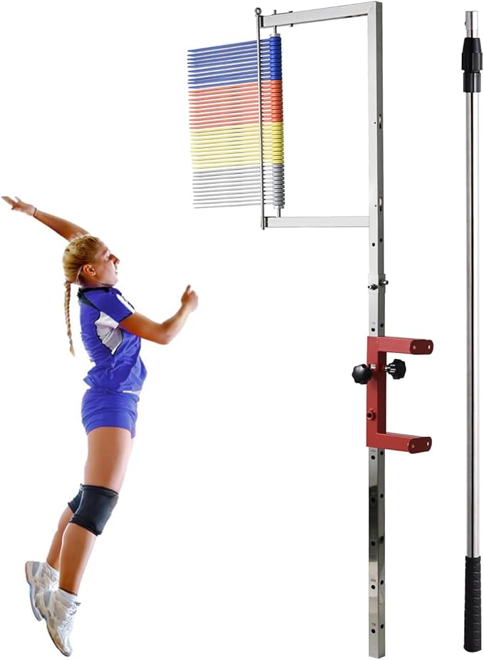 Vertical Jump Trainer, Vertical Jump Tester Wall Mount with Reset Lever, 3.9-11.5Ft Adjustable Height, Training Aid Verticals Jumps Pole, Jumps Training Equipment Wall Mounted, Jumping Trainers