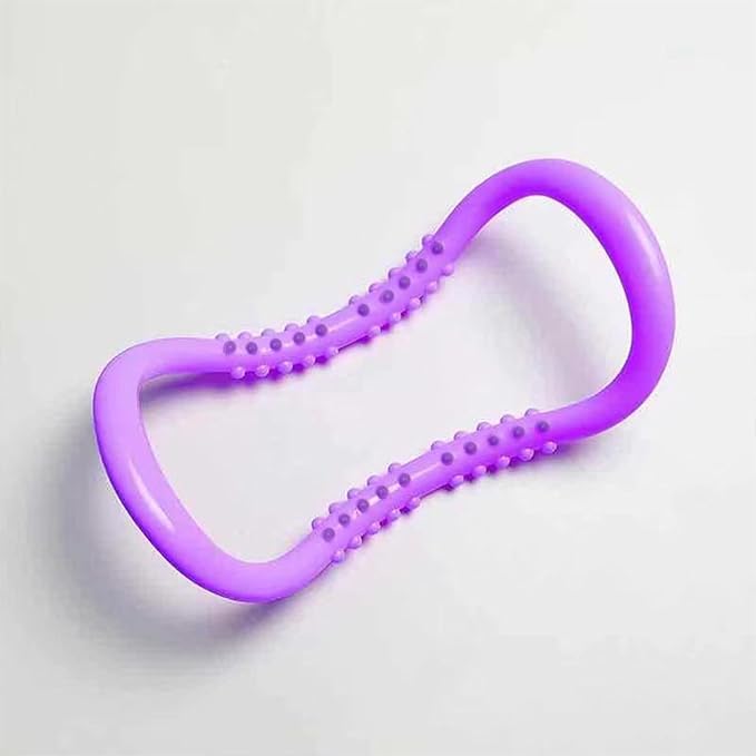 Yoga Pilates Circle Ring, Yoga Circle Stretch Resistance Ring Body Building Fitness Workout Tools for Training Neck, Back, Leg, Calf, Strengthen Chest, Thighs, Arms, Massage Point Design