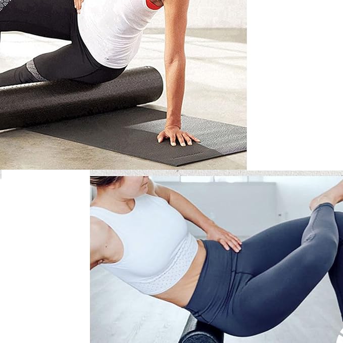 NC Foam Roller EPP Exercise Foam Roller High-Density Round Foam Roller Extra Firm High Density Foam Roller for Exercise, Massage, Muscle Recovery 12", 18", 24", 36"