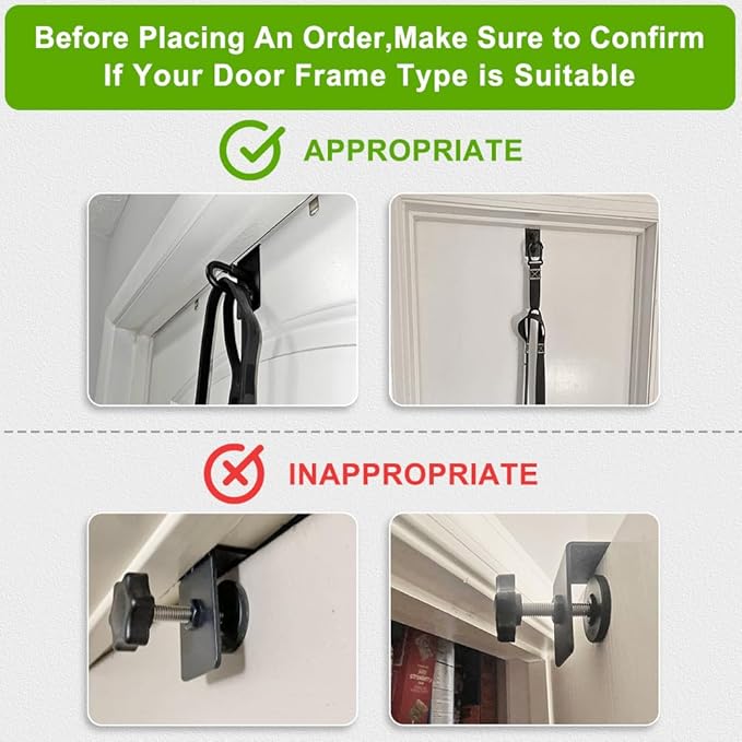 Kipika Door Anchor for Resistance Bands, Heavy Duty Door Anchor Attachment, Workout Door Mount Anchors for Body Weight Straps, Strength Training, Physical Therapy Exercise, Home Gym