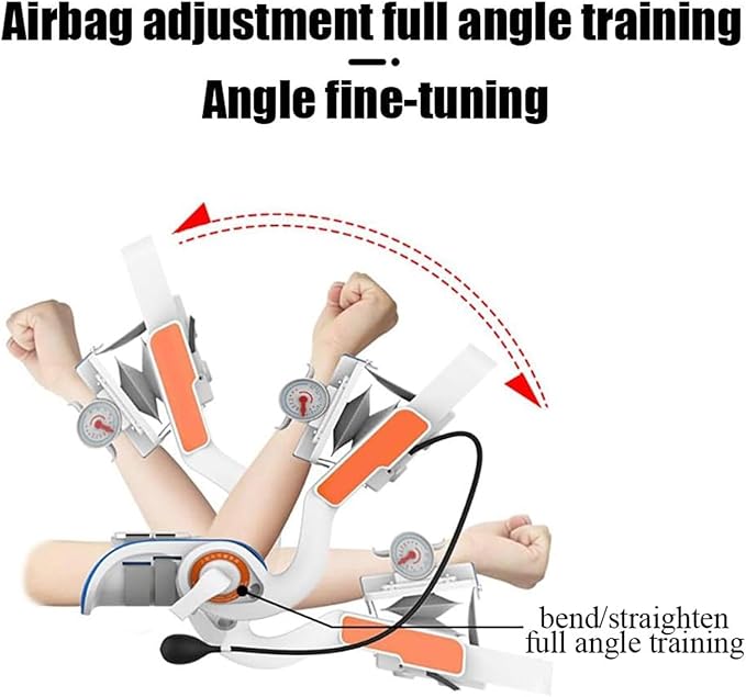 Electric Elbow Joint Rehabilitation Device, Upper Limb Arm Rehabilitation Training Device, Full Angle Adjustment, Flexion and Extension Training, Used for Wrist and Elbow Injury Recovery