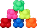 Luxshiny 6PCS Agility Reaction Balls - Multi-Surface Training Balls for Reflex, Hand-Eye Coordination & Speed - Baseball/Tennis/Badminton Sports Equipment (4cm, Assorted Colours)