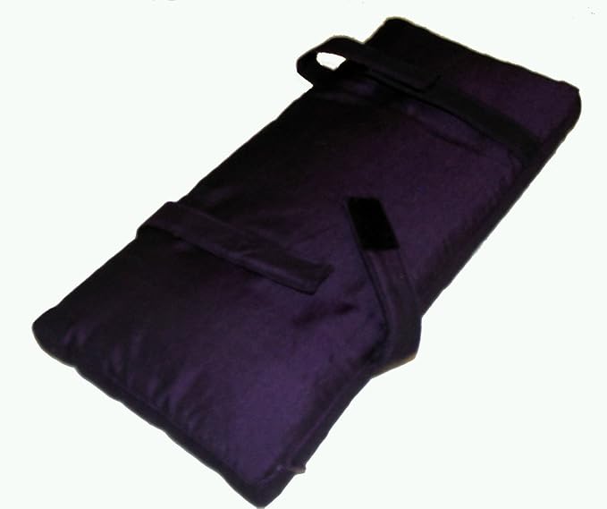 Meditation Bench & Cushion Set - Folding Seiza - Elephant Trek Saffron