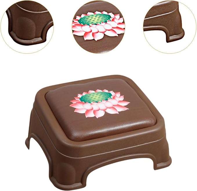 Kneeling Bench Meditation Bench Traditional Chinese Home Decoration Prayer Bench with Cushion for Kneeler Studio Home