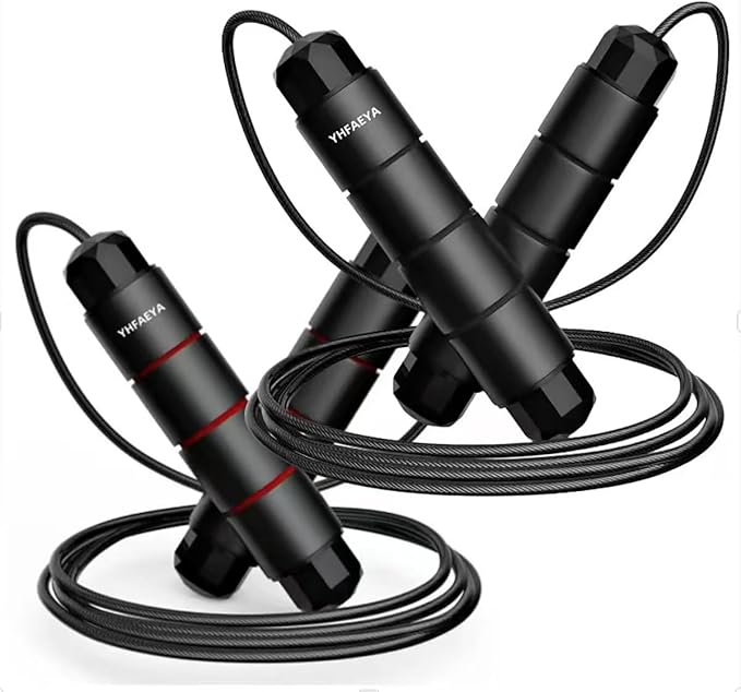 Jump Rope,Adjustable Jumping Rope,Tangle Free Fast Ball Bearings skipping rope,Suitable for Men, Women, and Kids,Fitness,Workout and Slimming at Home,School.
