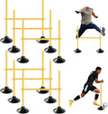 TNZMART 3.3 FT Agility Poles Adjustable Hurdles for Soccer Football Speed Training Equipment Track and Field