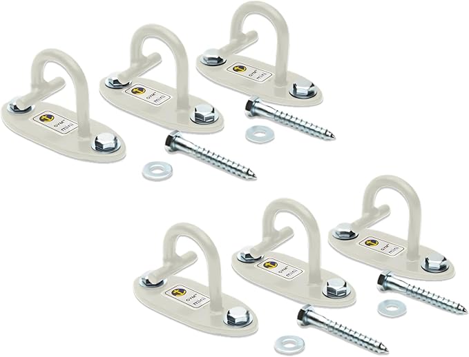 Anchor Gym Mini H1 (Set of 3) - Resistance Band Wall Anchors for Home Workouts | Wall Mount Anchor for Resistance Bands, Stretch Straps & Suspension Trainers