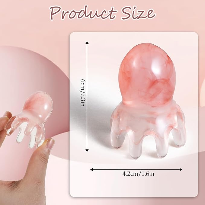 2 Pack Heads Massager Comb Head Spa Tools Head Massage Tools Stress Relief Point Massage Comb Acupressure Massager Scalp Massagers for Headaches Manual Acupressure Tool