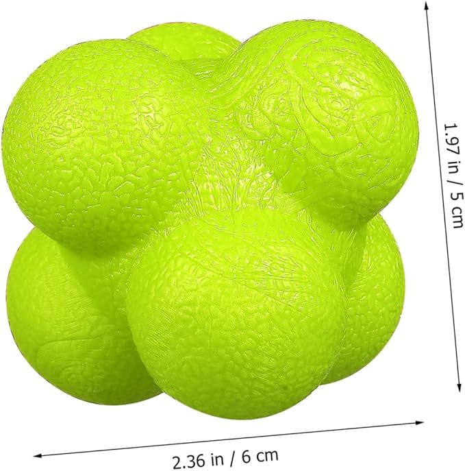 HANABASS 6pcs Agility Balls Hexagonal Fitness Balls Reaction Training Soccer Training Fun Reaction