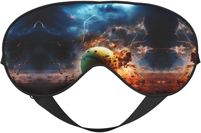 Lightning Tennis Head-Mounted Double-Sided Light-Blocking Sleeping Eye mask to Protect Eyes and Relieve Eye Fatigue