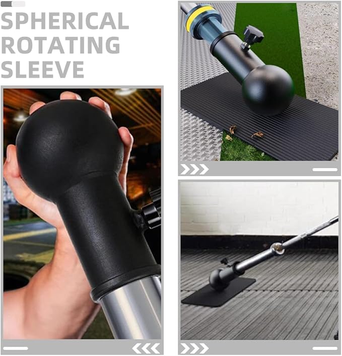 PRETYZOOM Barbell Row Attachment T Bar Row Machine Metal Dark Barbell Bar Parts Home Gym Accessories for Strength Training and Weightlifting Equipment