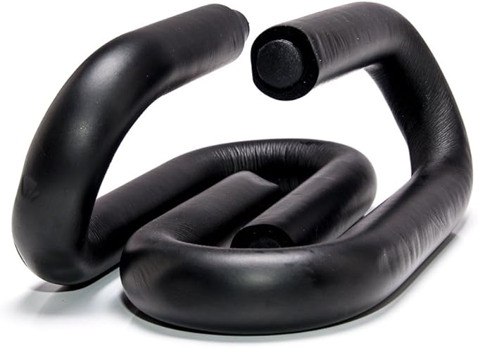 FFO Metal Push up Bar with Foam Grips on Handles. No Slip Pad on Pushup Stands. - Perfects Push ups. Builds Arms, Back, Chest, and Shoulder Strength. Great for P90X Workouts, CrossFit, Calisthenics