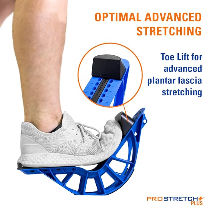 ProStretch Plus Customizable/Adjustable Calf Stretcher and Foot Rocker for Plantar Fasciitis, Achilles Tendonitis, and Tight Calves
