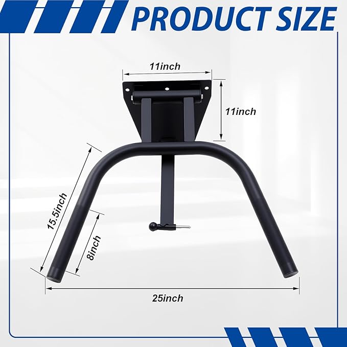 Zonon Wall Mount Dip Station Dip Bar Heavy Duty Wall Mount Pull up Bar for Home Gym Power Strength Training Workouts L Sits Knee Raises Gymnastics and Upper Body Fitness Training Max Capacity 400 lb