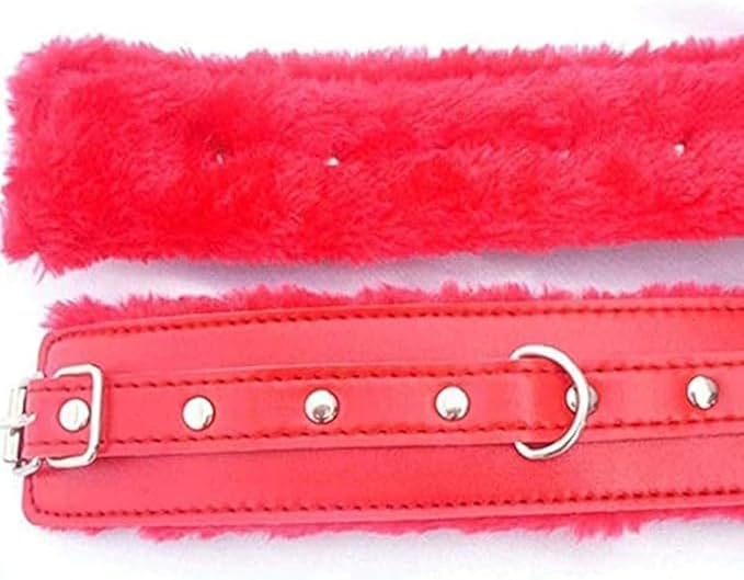 Red Leather Adjustable Bands - Reusable Exercise Support Tools, Comfortable for Pilates & Stretching