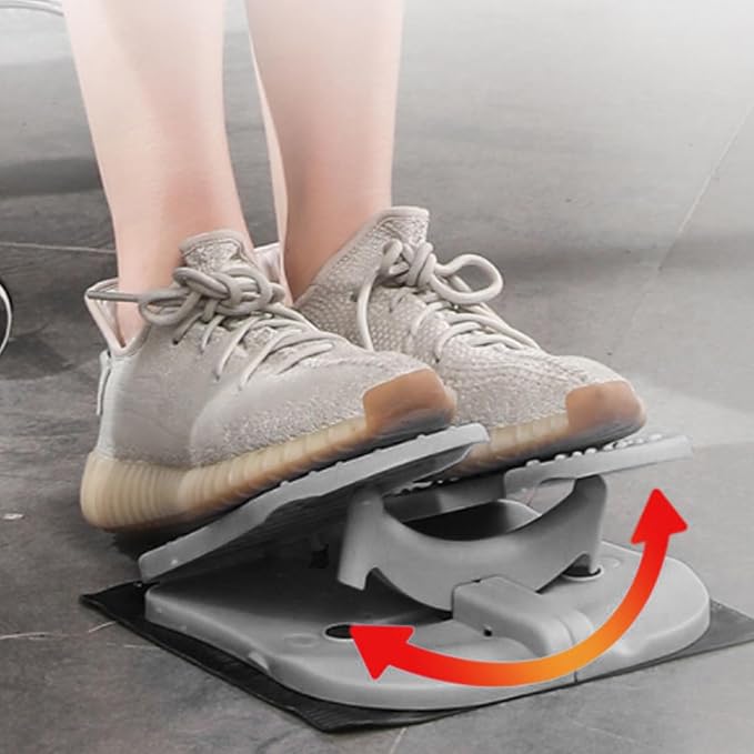 Foot Stepper Machine, Foldable Leg Exerciser Under Desk Foot Pedal Exerciser Reinforced Nylon Leg Workout Trainer for Home Office Use