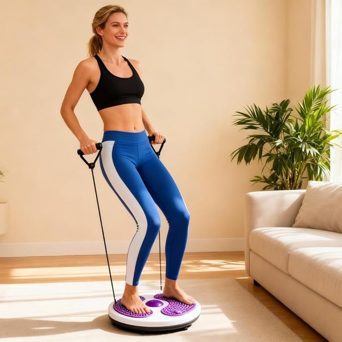 Waist Twister Machine Exercise,2026 New Ab Twist Waist Disc Board,ABS Waist Trainer Twisting Disc with Handles & Massage Foot Sole,Weight Loss Foot Massage Plate for Slimming WaistArms Hips and Thighs