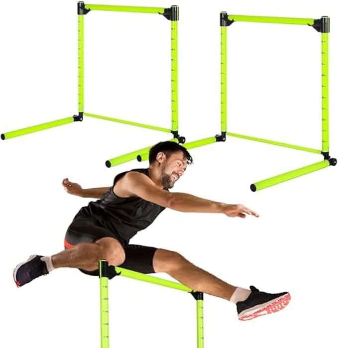 Hurdles Training Equipment Adjustable Height Agility Speed Jumping Equipment for Soccer Basketball Football Detachable 2Pcs