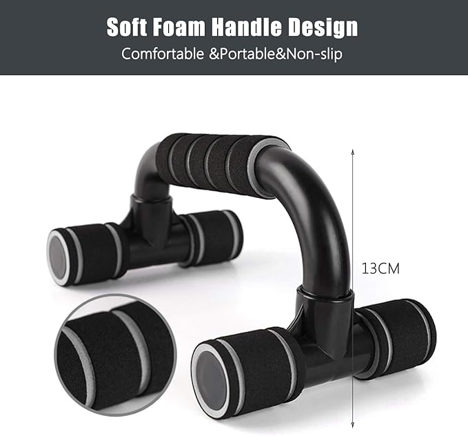 New Push Up Bars Strength Training Pushup Stands with Foam Handle Push-up Bracket for Men Women Floor Workouts Home Office Outdoor Fitness Muscle Training Gym Power Exercise