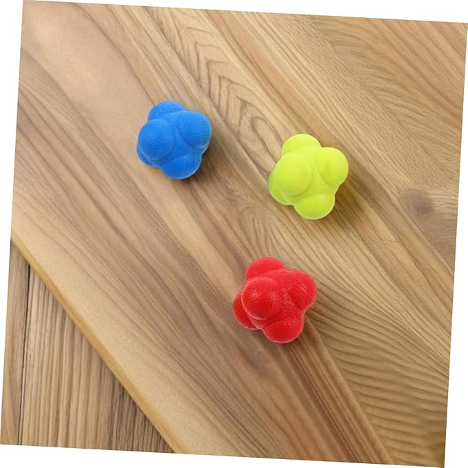 VICASKY 6pcs Agile Training Ball Hand Eye Coordination Training React Reflex Balls Ball Training Elastic Reaction Balls Reflex Training Tools Body Coordination Training