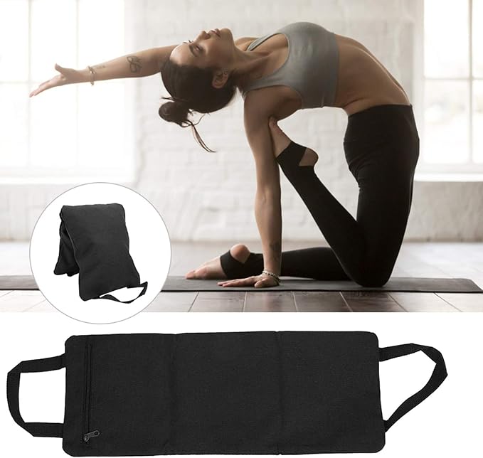 Thin Arm Weightlifting Sandbag, Yoga Fitness Freeweight Bag, Adjustable Fill Leg Slimming Training Bag with Zippered Inner and Outer Canvas Shell for Home Gym Workout