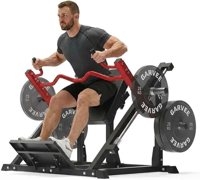 Linear Row Machine for Home Gym, Back Row Machine with Linear Bearing - Plate Loaded Seated Row Machine Protects Lower Back,Back & LAT Training Equipment, Gym Equipment for Small Spaces(NO Weights)