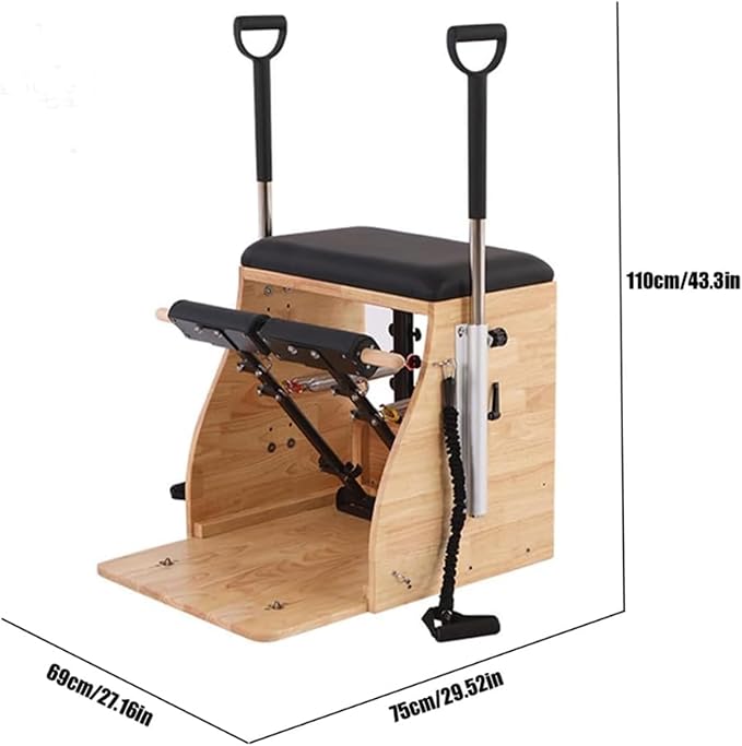 Pilates Stability Chair, Split-Type Pedal Combination Chair, Suitable for Home and Studio Fitness, for Strength and Flexibility Training.