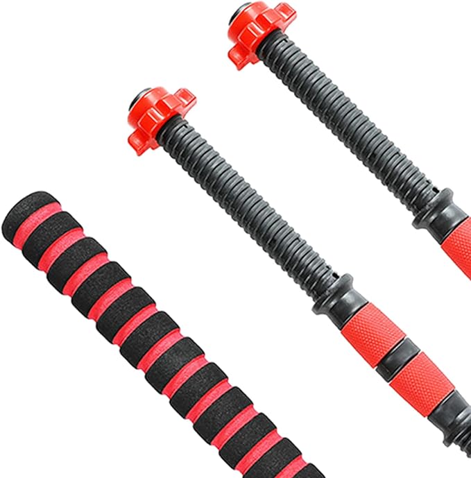 Alasum Dumbbell Bar with Connector Rod Set 40cm Fitness Barbell Rod and Nut Attachments General Strength Training Equipment for Home Gym and Weightlifting