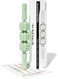 Muscle Roller Stick for Legs,11.6IN Physical Massager 3-Balls Massage Roller Stick Trigger Point Massage Fascia Roller for Leg Calf Abdominal Neck Arms Relieve Muscle Soreness-Green