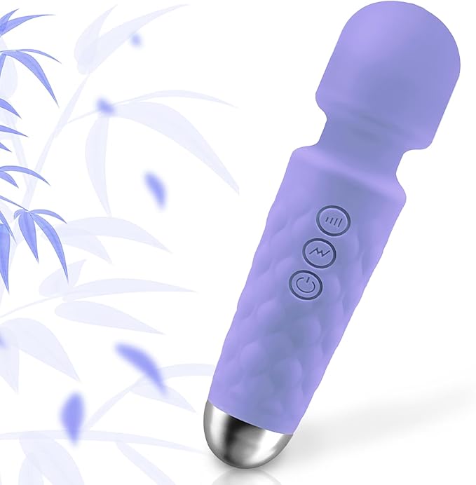 Portable Full-Body Massager-Multi-Frequency Switching at Will, Durable Silicone Shell, Ultra-Convenient to Carry on outings and Trips（Lavender Purple）