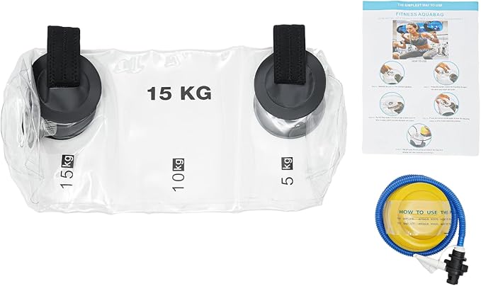 Water Weights Aqua Bag, Training Water Bag, Workout Sandbag Alternative, Portable Stability Fitness Equipment for Fitness Training 33 LBS
