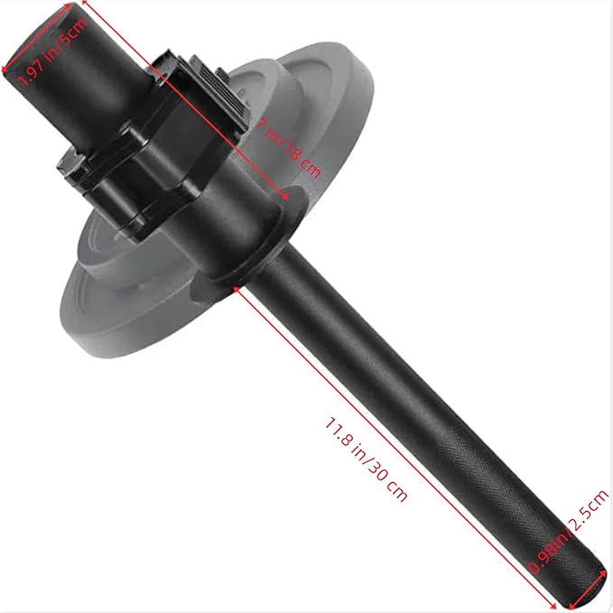 Wrist Bar for 2 Inch Olympic Plates Hand Developer Adjustable Wrist Curl Rotation Exerciser Arm Forearm Strengthener Trainer Fitness Equipment for Home Gym