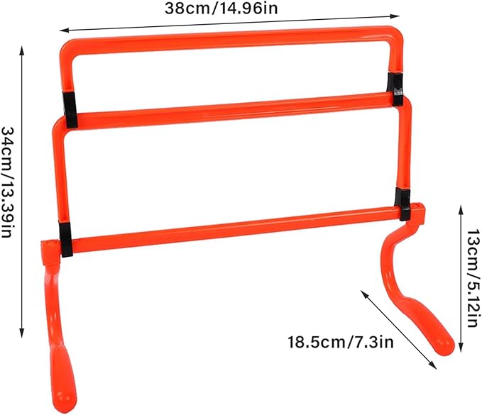 CHICIRIS Speed and Performance Enhancing Football Soccer Training Hurdles - Pack of 5 PVC Hurdles Track and Field, Sports Enthusiasts