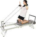 Foldable Pilates Reformer, Yoga Fitness Equipment for Gym Workout and Home Use, Up to 260 lbs Weight Capacity, Pilates Exercise Equipment Pilates Machine for Beginners